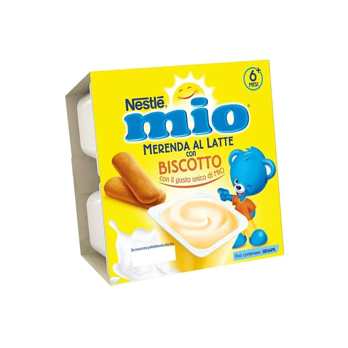 Mio merenda al latte biscotto 4 pezzi da 100 g Mio merenda al latte biscotto 4 pezzi da 100 g