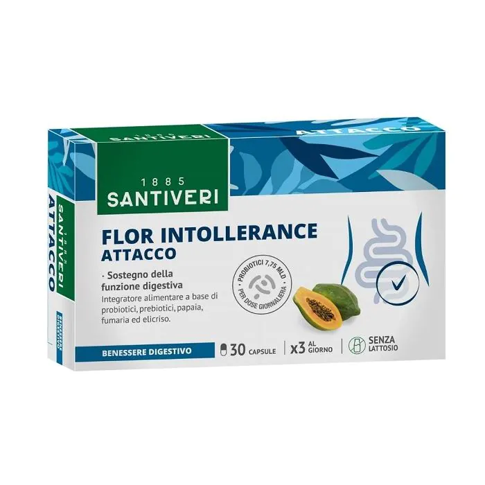 Flor intollerance attacco 30 capsule Flor intollerance attacco 30 capsule