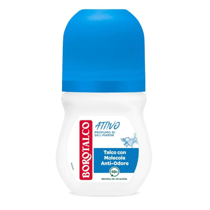 BOROTALCO - Attivo - Profumo di Sali marini - Deodorante 50 ml Roll-On BOROTALCO - Attivo - Profumo di Sali marini - Deodorante 50 ml Roll-On