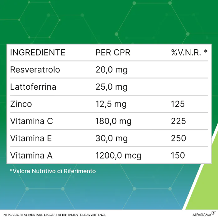 Resvis Forte XR Integratore Difese Immunitarie 12 Compresse Effervescenti