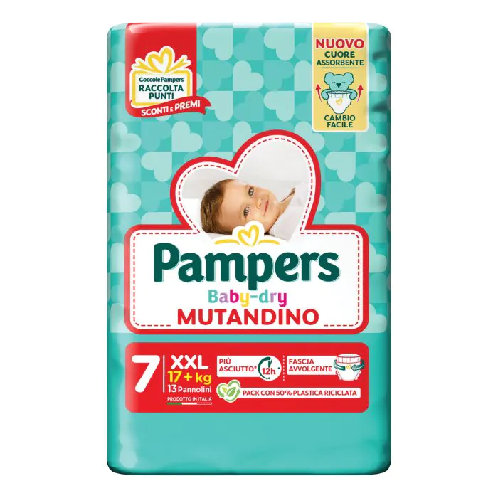 Pampers baby dry pannolino mutandina xxl small pack 13 pezzi Pampers baby dry pannolino mutandina xxl small pack 13 pezzi