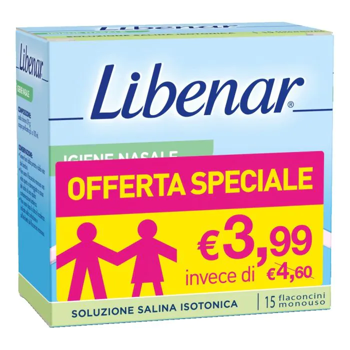 Soluzione isotonica libenar 15 flaconcini da 5 ml taglio prezzo