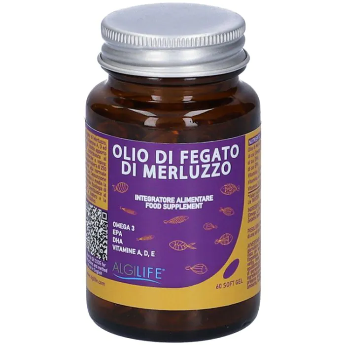 Olio fegato merluzzo 60 softgel Olio fegato merluzzo 60 softgel