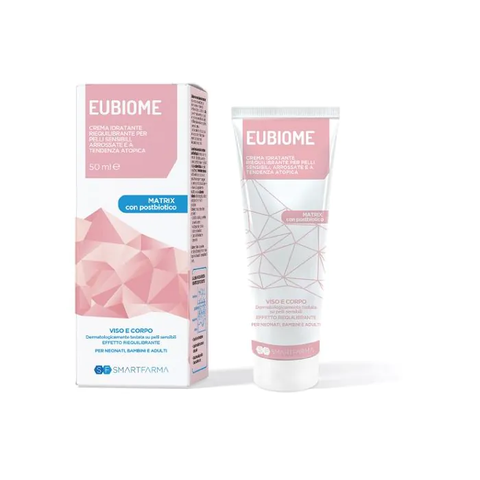 Eubiome crema idratante riequilibrante pelli sensibili arrosssate tendenza atopica 150 ml Eubiome crema idratante riequilibrante pelli sensibili arrosssate tendenza atopica 150 ml