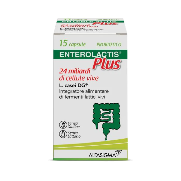 Enterolactis Plus Integratore Fermenti Lattici 15 Capsule Enterolactis Plus Integratore Fermenti Lattici 15 Capsule