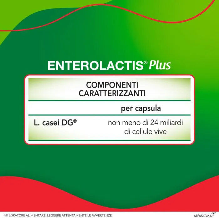 Enterolactis Plus Integratore Fermenti Lattici 15 Capsule