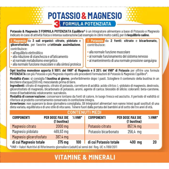 Equilibra Potassio & Magnesio 20 Bustine