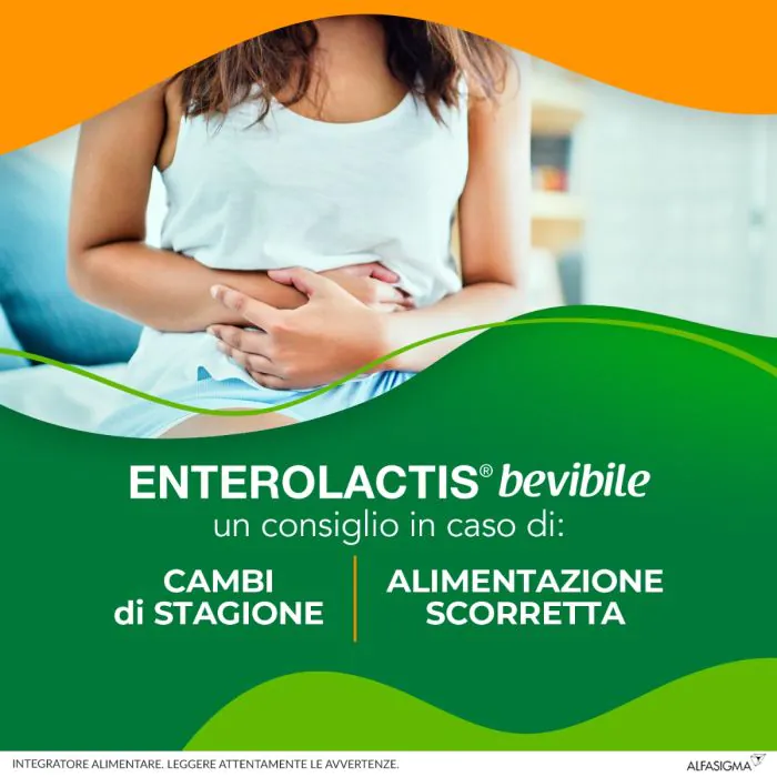 Enterolactis Bevibile Integratore Fermenti Lattici Vivi 12 Flaconcini 10 ml
