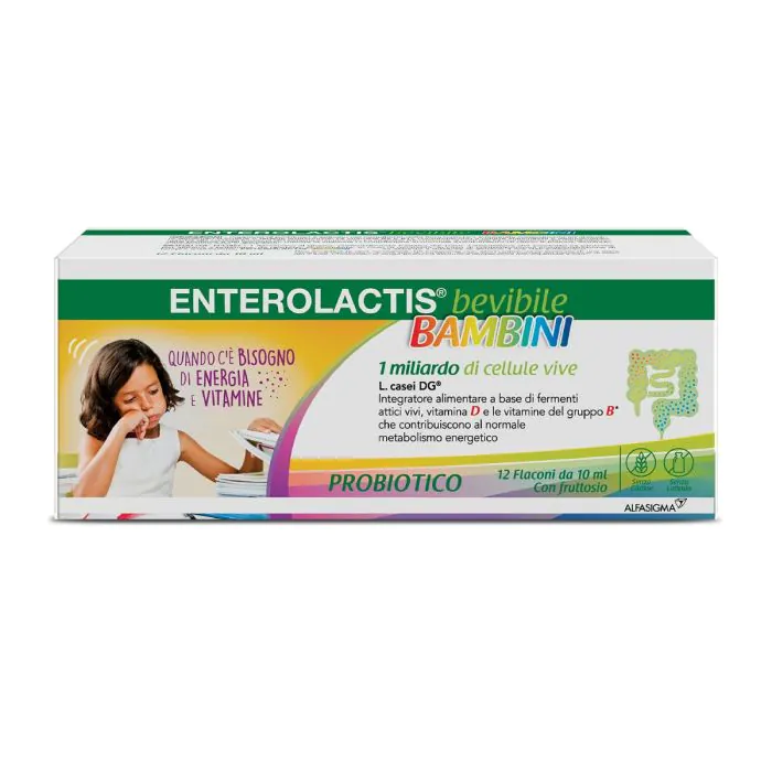 Enterolactis Bevibile Bambini 12 Flaconcini 10 ml