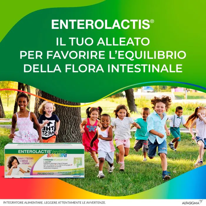 Enterolactis Bevibile Bambini 12 Flaconcini 10 ml