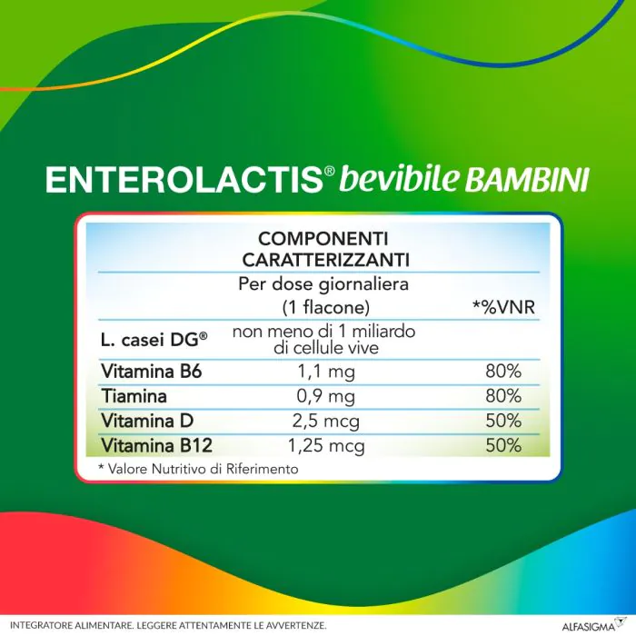 Enterolactis Bevibile Bambini 12 Flaconcini 10 ml