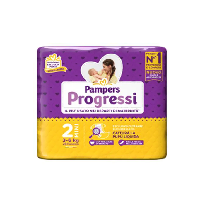 Pampers progressi mini 28 pezzi