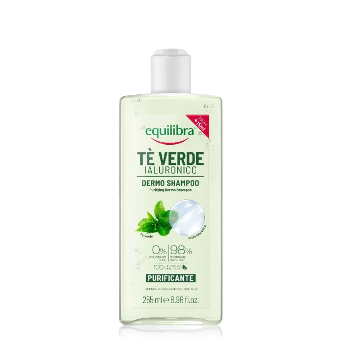 EQUILIBRA - Tè Verde Ialuronico - Dermo Shampoo Purificante 265 Ml EQUILIBRA - Tè Verde Ialuronico - Dermo Shampoo Purificante 265 Ml