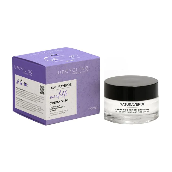 Natura verde upcycling mirtillo crema viso antieta' 50 ml Natura verde upcycling mirtillo crema viso antieta' 50 ml