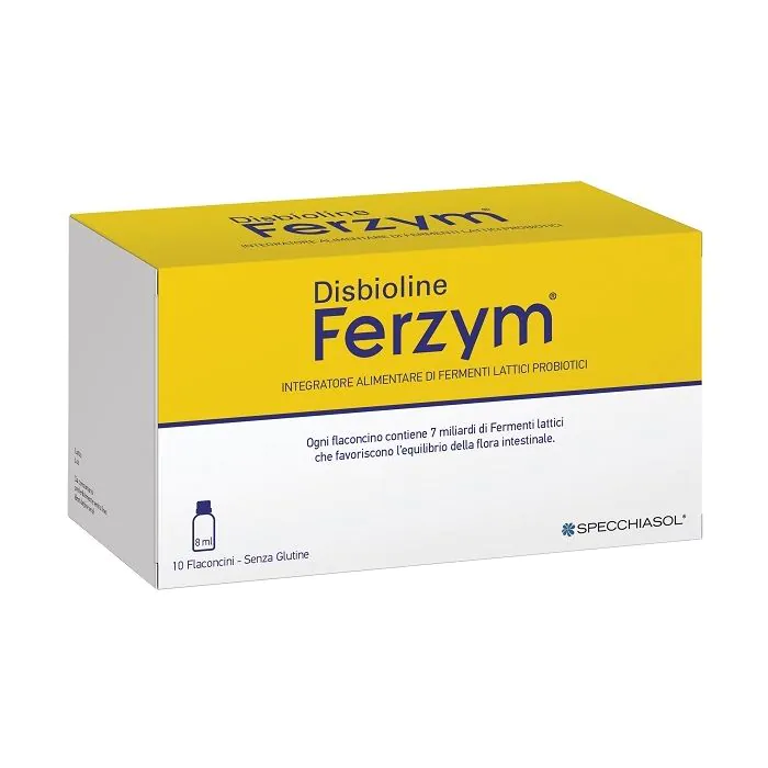 Disbioline ferzym 10 flaconcini da 8 ml Disbioline ferzym 10 flaconcini da 8 ml