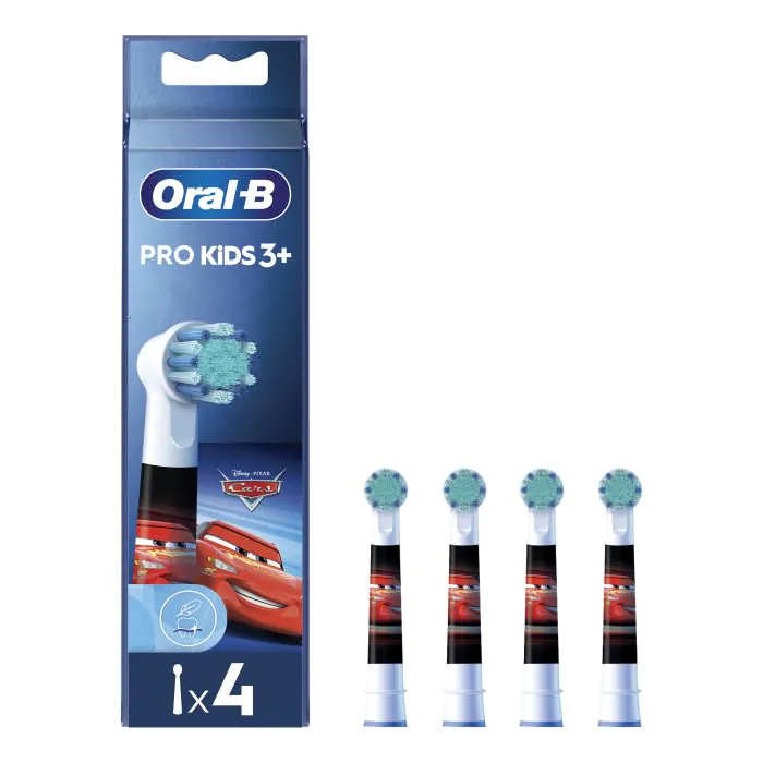 Oral-B Testine Di Ricambio Pro Kids Con Disney Cars o Principesse 4 Pezzi Oral-B Testine Di Ricambio Pro Kids Con Disney Cars o Principesse 4 Pezzi