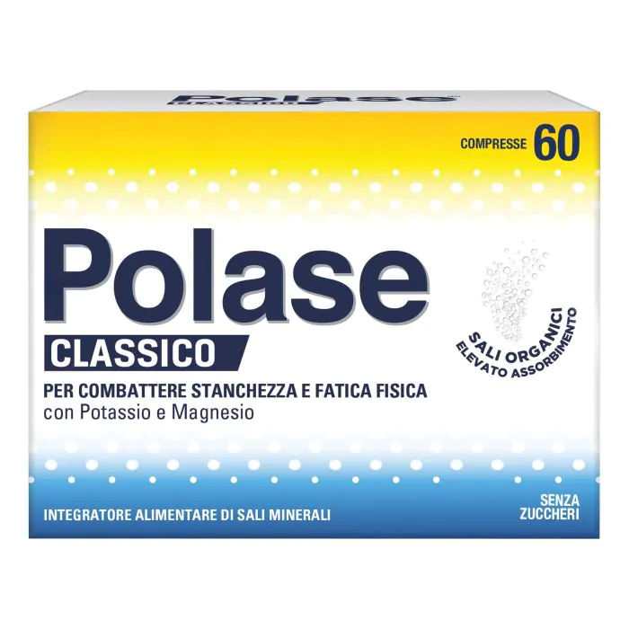 Polase Classico Magnesio E Potassio Integratore Di Sali Minerali Senza Zucchero 60 Compresse Polase Classico Magnesio E Potassio Integratore Di Sali Minerali Senza Zucchero 60 Compresse