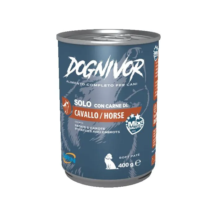Dognivor Cavallo, Patate & Carote 400 Gr Dognivor Cavallo, Patate & Carote 400 Gr