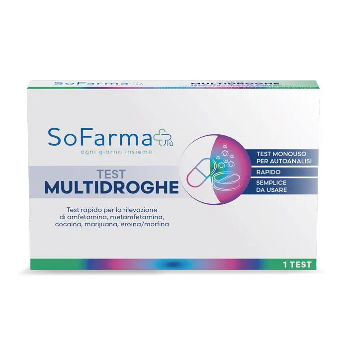 Test rapido sofarmapiu' multidroghe autodiagnostico Test rapido sofarmapiu' multidroghe autodiagnostico