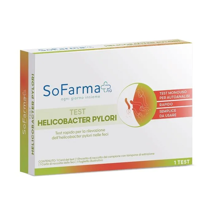 Sofarmapiu' test autodiagnostico helicobacter pylori Sofarmapiu' test autodiagnostico helicobacter pylori