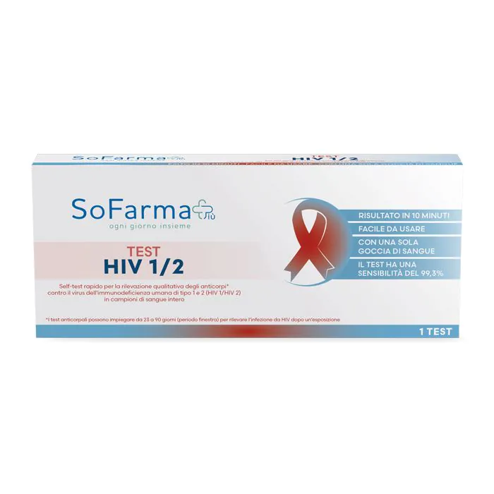 Sofarmapiu' test autodiagnostico hiv 1/2