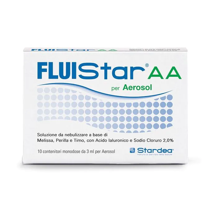 Fluistar aa 10 monodose da 3 ml per aerosol Fluistar aa 10 monodose da 3 ml per aerosol
