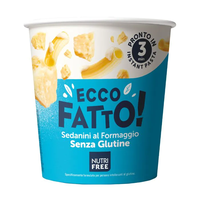 Nutrifree ecco fatto sedanini al formaggio 70 g Nutrifree ecco fatto sedanini al formaggio 70 g