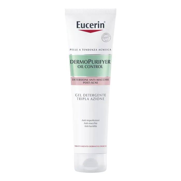 Eucerin Dermopurifyer Oil Control Gel Detergente Viso Tripla Azione 150 ml Eucerin Dermopurifyer Oil Control Gel Detergente Viso Tripla Azione 150 ml
