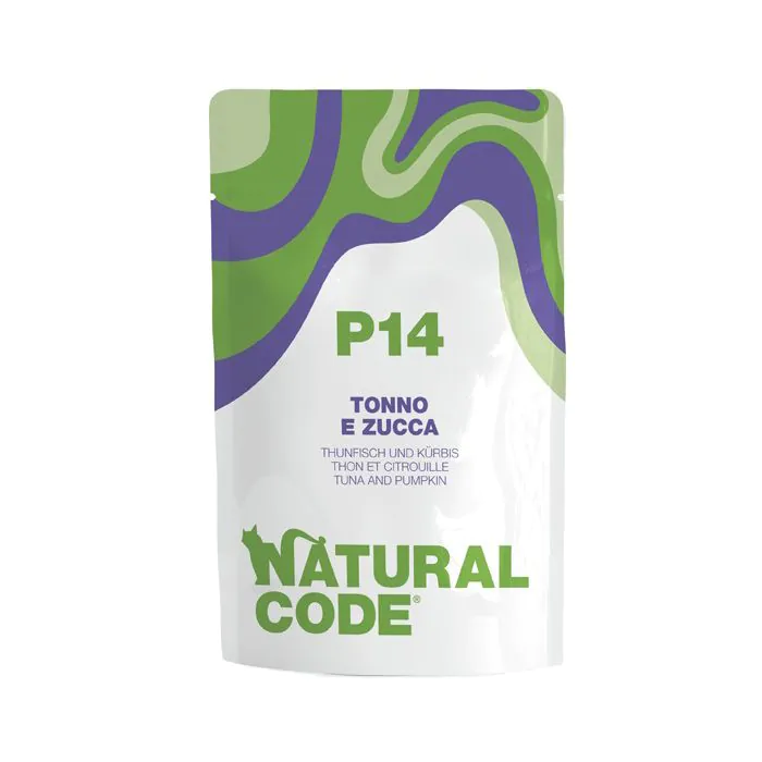 Natural Code Gatto Busta (P14) Adulto Tonno & Zucca 70 Gr