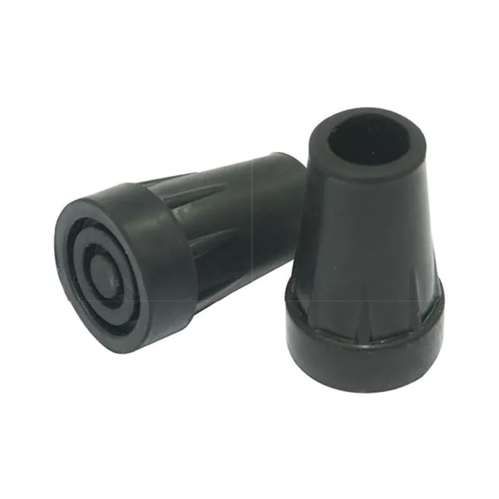 Puntale per bastone passeggio 16mm con placca interna 2 pezzi