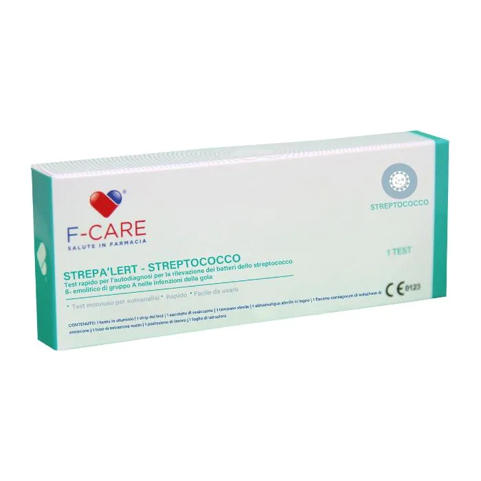 F-care strep alert test rapido per rilevazione streptococco F-care strep alert test rapido per rilevazione streptococco