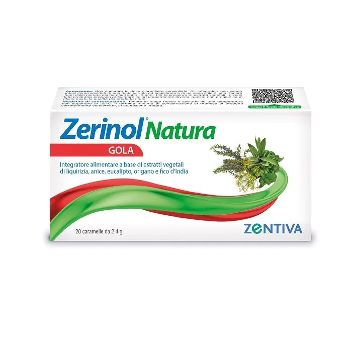 Zerinol natura gola 20 caramelle balsamiche Zerinol natura gola 20 caramelle balsamiche