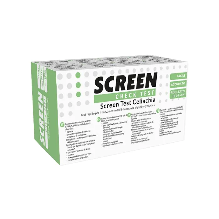 Test rapido screen test celiachia per rilevazione intolleranza glutine 1 pezzo Test rapido screen test celiachia per rilevazione intolleranza glutine 1 pezzo