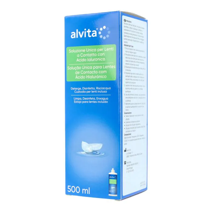 Alvita Soluzione Unica Lenti a Contatto con Acido Ialuronico 500 ml Alvita Soluzione Unica Lenti a Contatto con Acido Ialuronico 500 ml