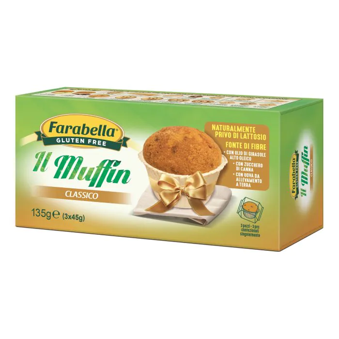 Farabella muffin classico 3 pezzi da 45 g Farabella muffin classico 3 pezzi da 45 g