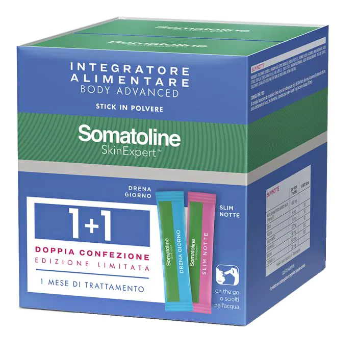 Somatoline skin expert body advanced 14 stick drena giorno + 14 stick slim notte bipack Somatoline skin expert body advanced 14 stick drena giorno + 14 stick slim notte bipack