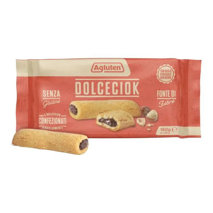 Agluten dolceciok 4 pezzi da 40 g Agluten dolceciok 4 pezzi da 40 g