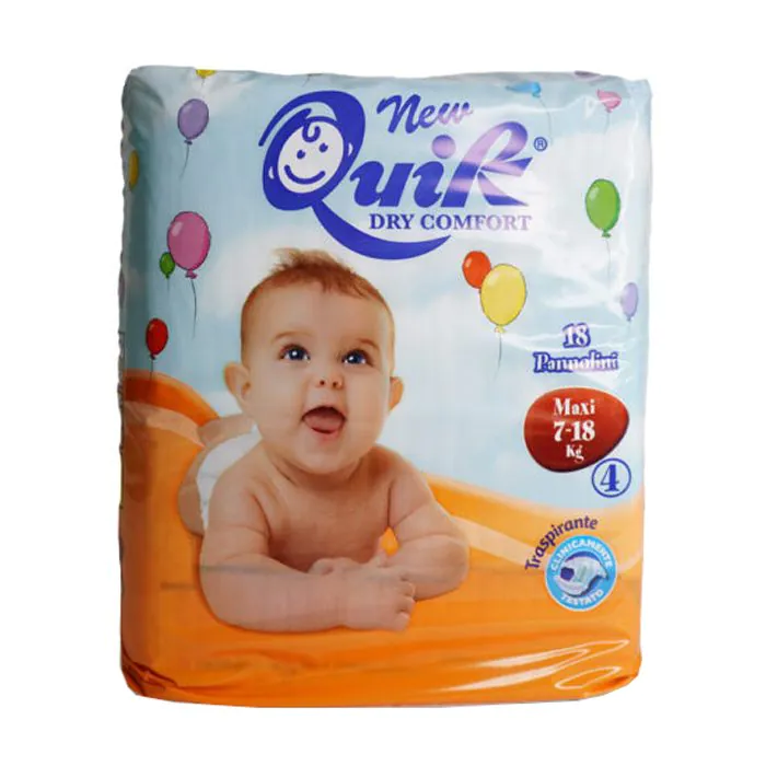 Quik pannolini maxi 7/18 kg taglia 4 18 pezzi Quik pannolini maxi 7/18 kg taglia 4 18 pezzi