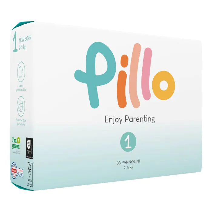 Pillo enjoy pannolini newborn 2 5 kg taglia 1 33 pezzi Pillo enjoy pannolini newborn 2 5 kg taglia 1 33 pezzi