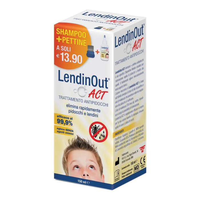 Lendinout act antipidocchi 150 ml Lendinout act antipidocchi 150 ml