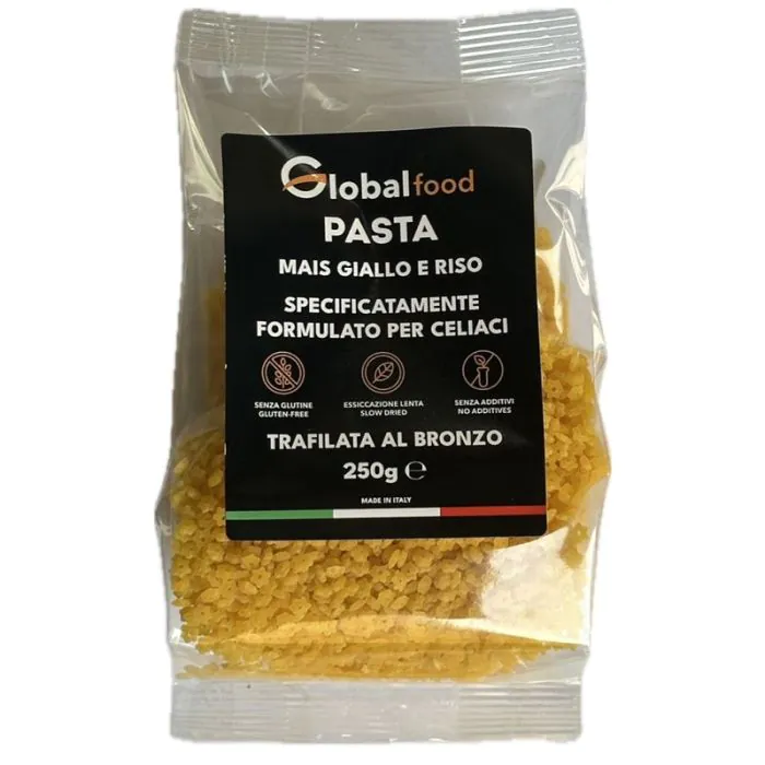 Stelline di mais giallo e riso 250 g Stelline di mais giallo e riso 250 g