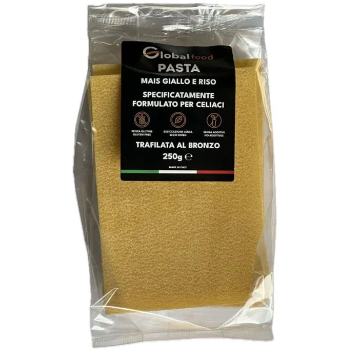 Lasagne di mais giallo e riso 250 g Lasagne di mais giallo e riso 250 g