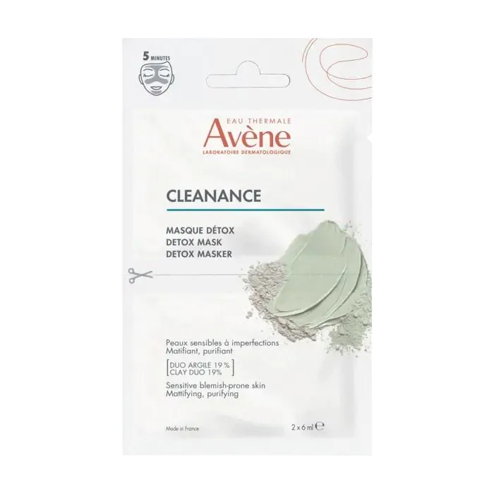 Avene cleanance maschera detox 2 pezzi da 6 ml Avene cleanance maschera detox 2 pezzi da 6 ml