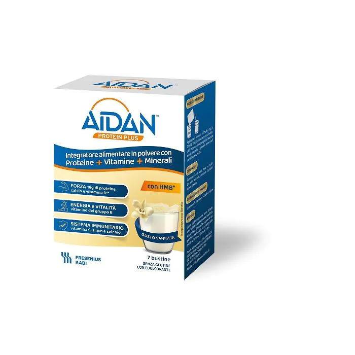 Aidan protein plus vaniglia 7 bustine Aidan protein plus vaniglia 7 bustine