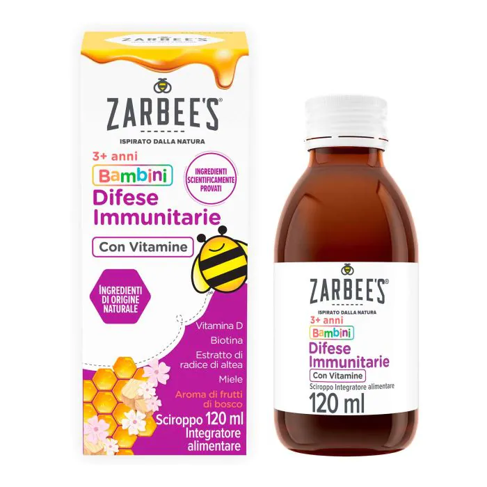 Zarbee's Bambini Difese Immunitarie Integratore Alimentare 120 ml Zarbee's Bambini Difese Immunitarie Integratore Alimentare 120 ml