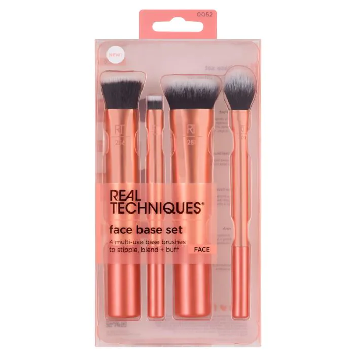 REAL TECHNIQUES - Face Base Set - 4 Pennelli Per Il Make-Up REAL TECHNIQUES - Face Base Set - 4 Pennelli Per Il Make-Up