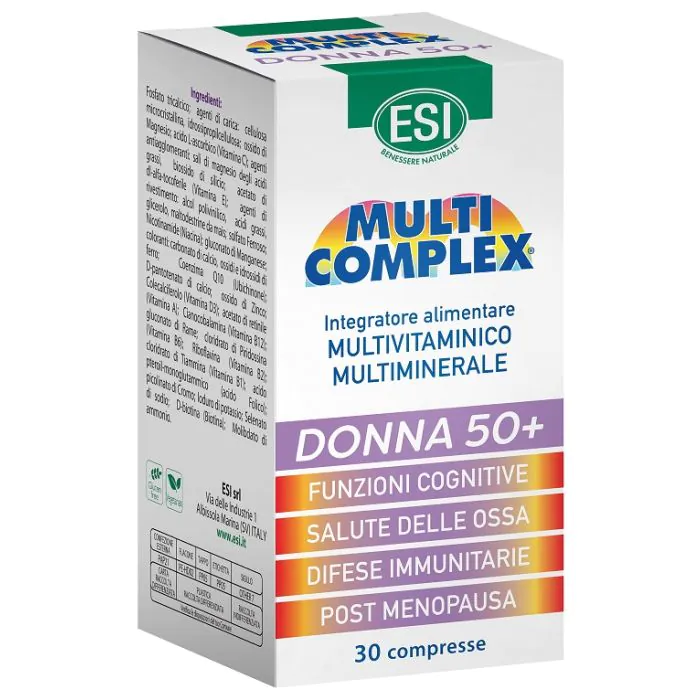 Esi multicomplex donna 50+ 30 compresse Esi multicomplex donna 50+ 30 compresse