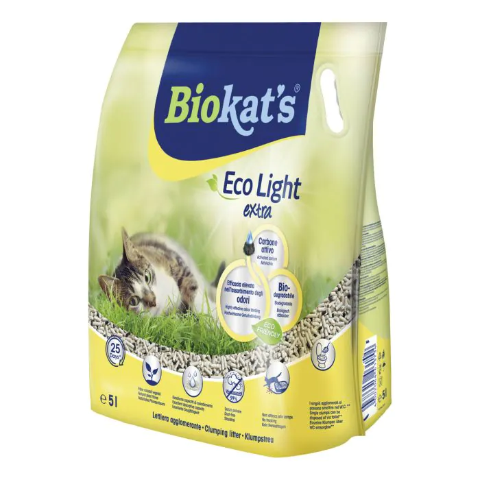 Gimborn Biokat'S Lettiera Eco Light Extra 5 Lt Gimborn Biokat'S Lettiera Eco Light Extra 5 Lt