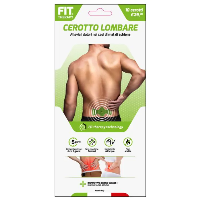 Fit therapy cerotto lombare 10 pezzi Fit therapy cerotto lombare 10 pezzi