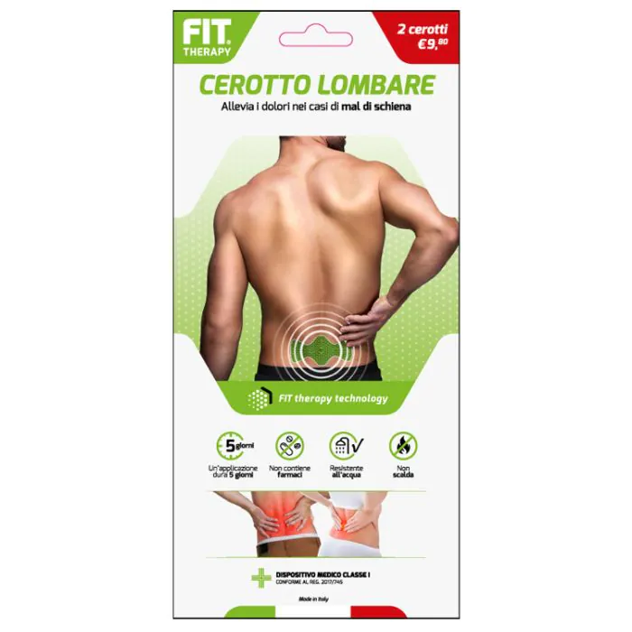 Fit therapy cerotto lombare 2 pezzi Fit therapy cerotto lombare 2 pezzi
